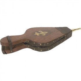 Soufflet en bois et simili cuir