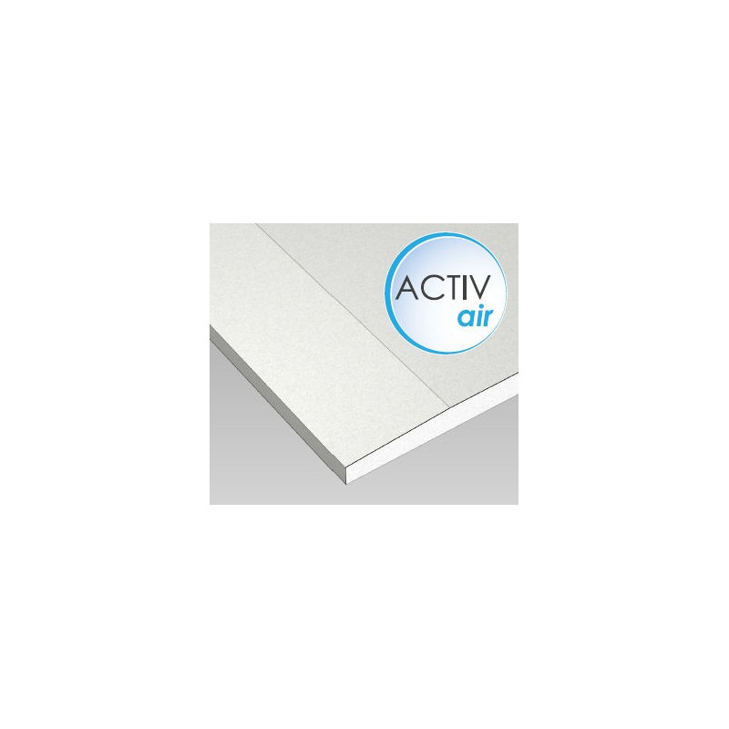 ▷ Plaque de plâtre ACTIV`AIR BA 13 1200x2600x13mm au meilleur prix - Plaque BA13 ▷ Plaque de plâtre ACTIV`AIR BA 13 1200x2600x13mm au meilleur prix - Plaque BA13