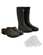 Bottes, gants et tabliers